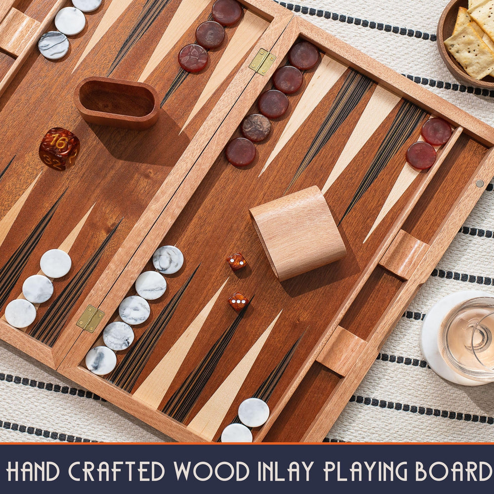 Pointworks walnut flower inlay on outer case adds modern elegance