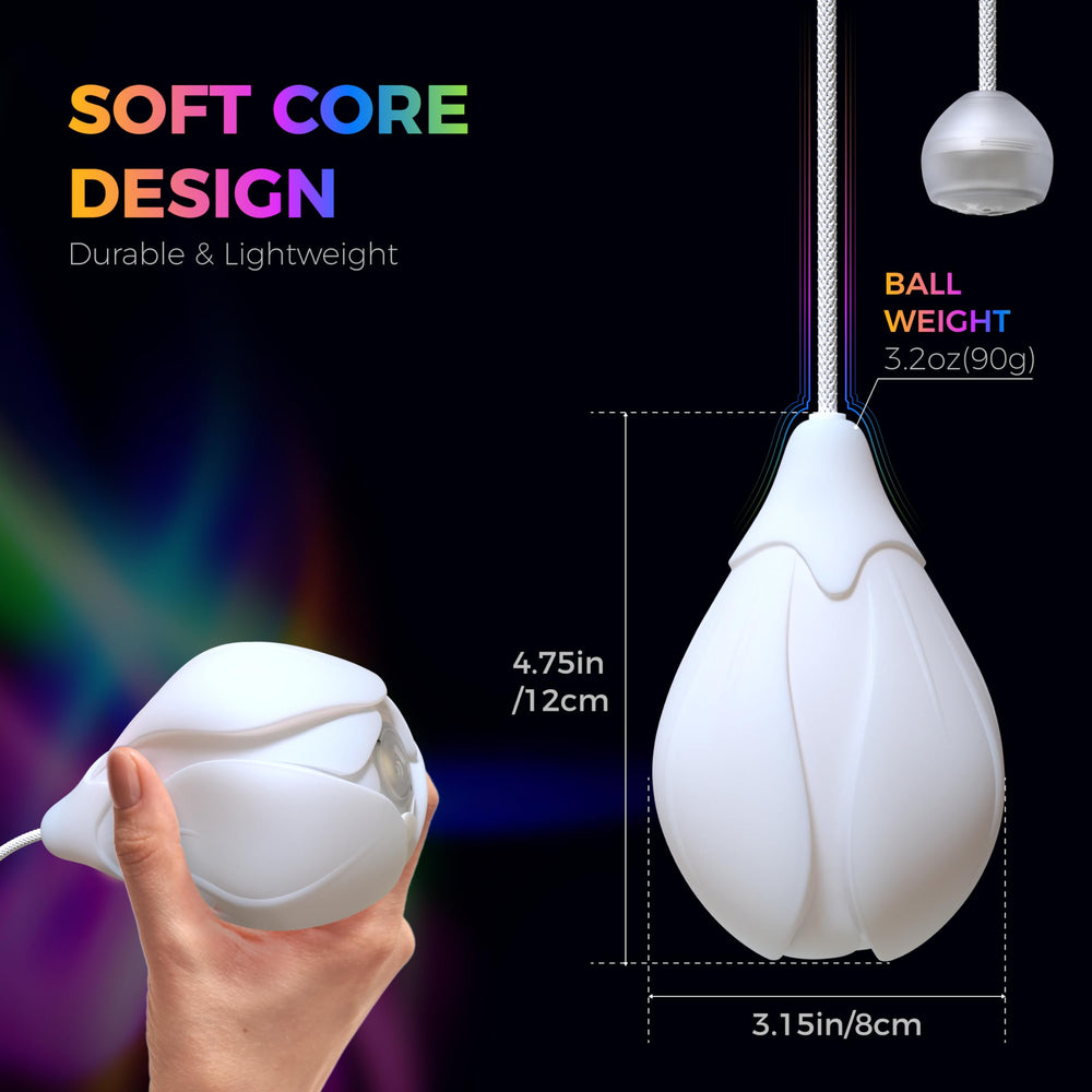 POITOI LED Poi Balls showcase 34 color modes across balls and handles