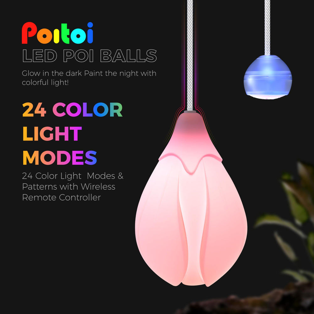 POITOI LED Poi Balls make a great gift for poi art enthusiasts