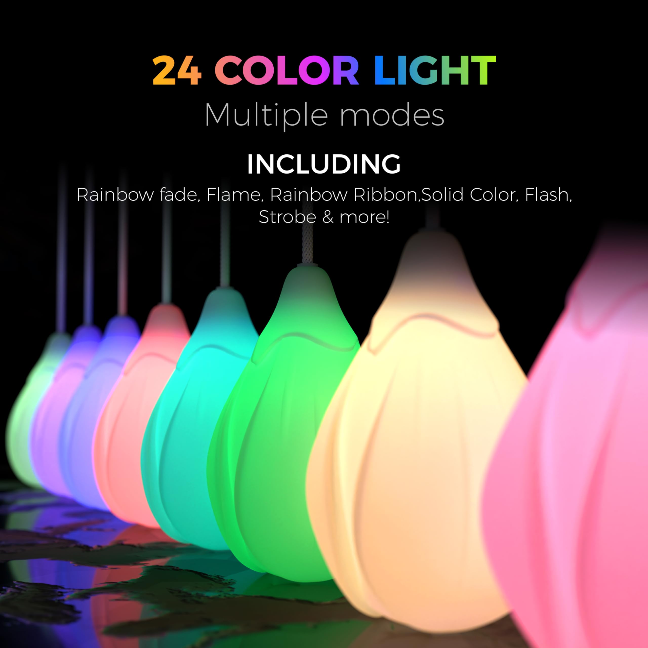 POITOI LED Poi Balls recharge via micro USB for quick, cordless use