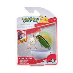 Pokémon Clip N Go Poké Ball with Mankey figure for on-the-go battles.