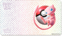 Pokemon 151 Ultra Premiem playmat featuring Mew and Kanto Pokedex for organized, smooth gameplay.