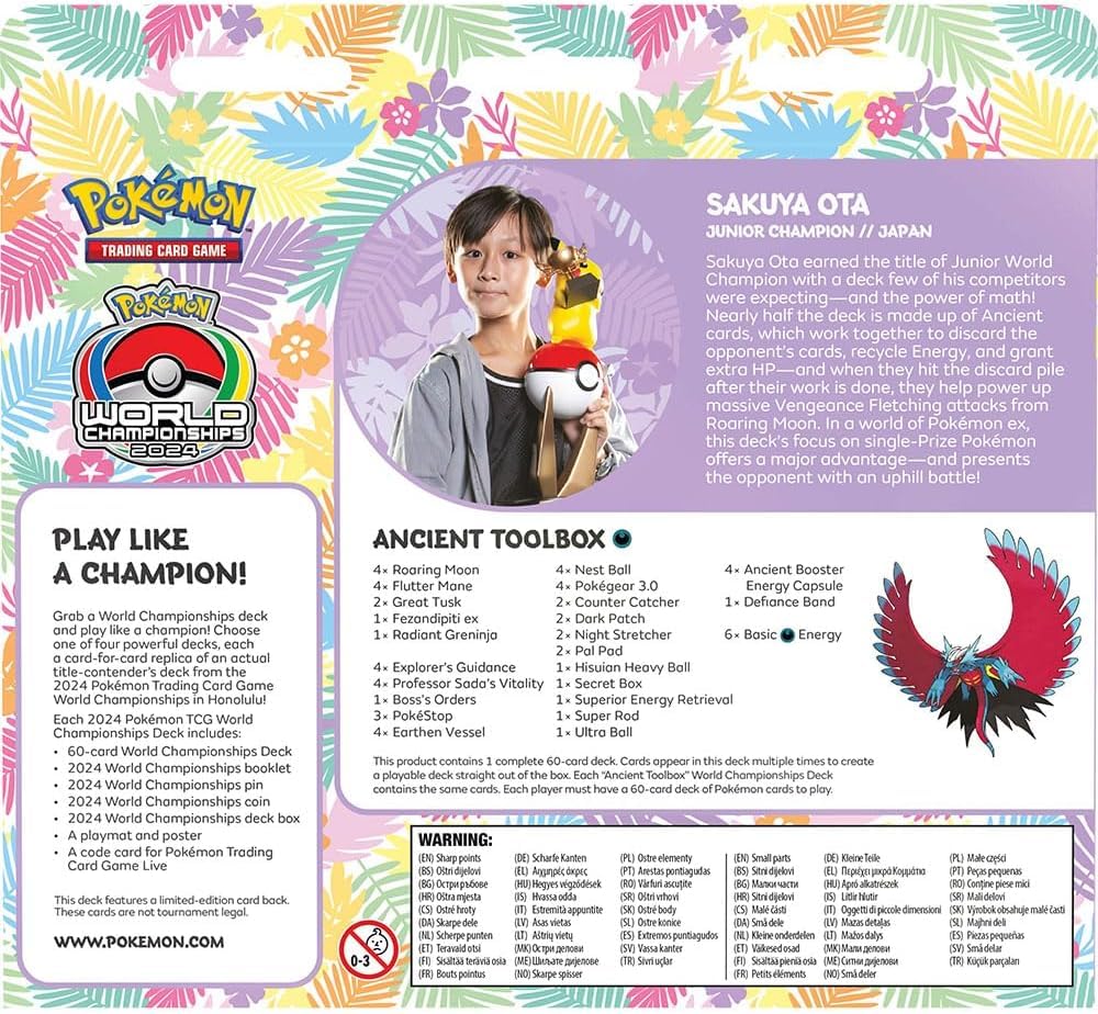 Pokemon 2024 World Championships Deck random selection shows one deck from four.