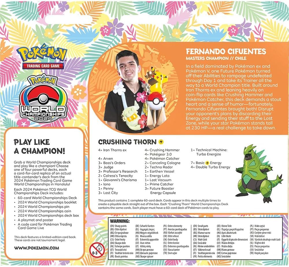 Pokemon 2024 World Championships Deck title card emphasizing deck identity.