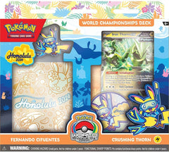 Pokemon 2024 World Championships pin as a collectible accessory.