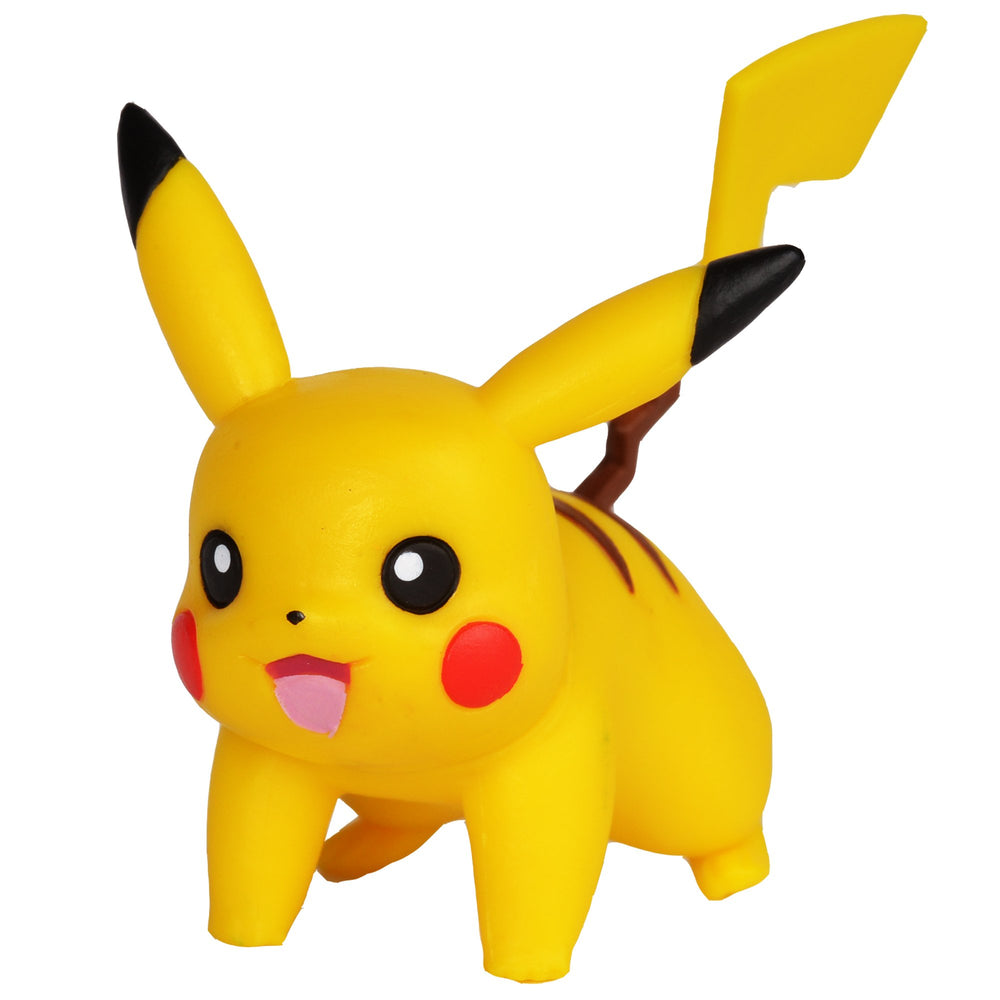 Pikachu 2-inch figure in dynamic pose for quick battles.