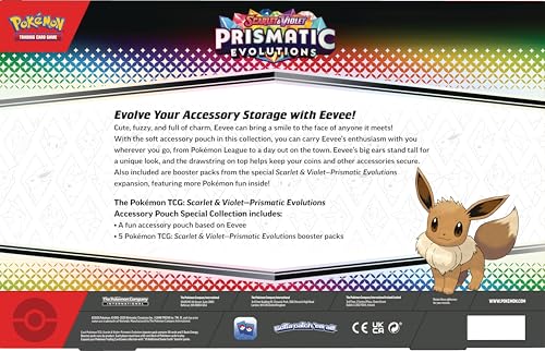 Pokémon accessory pouch with drawstring closure keeps items secure