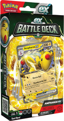 Pokémon Ampharos ex Battle Deck cover shows a ready-to-play setup for quick battles