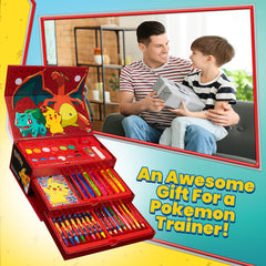 Pokémon Art Set crayons offer smooth, bold colors for large areas and blending.