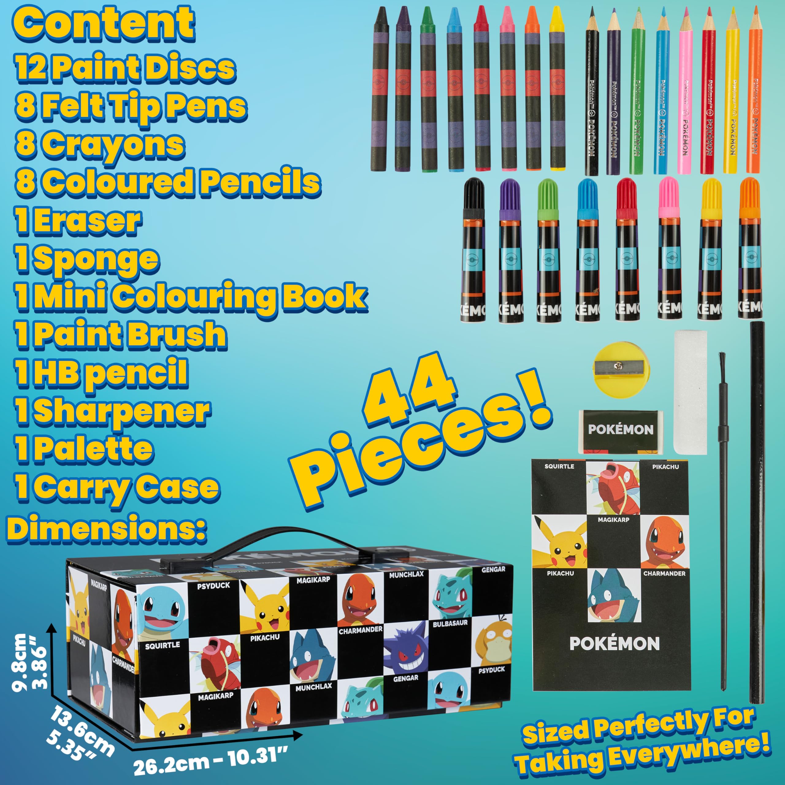 Gift-ready Pokémon art set enhances birthdays with creative fun.