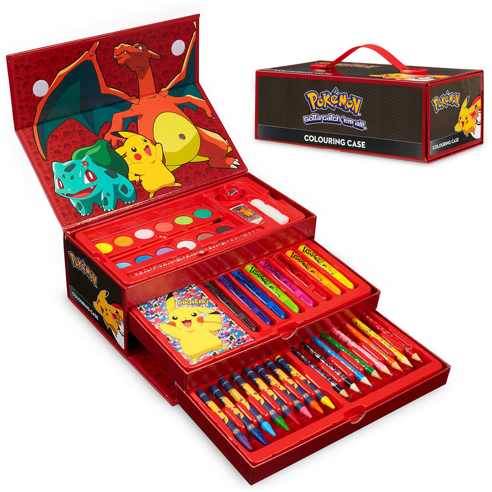 Pokémon Art Set markers provide vibrant colors for Pikachu-inspired drawings and quick coloring.