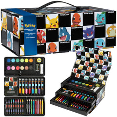 Pokémon art set with Pikachu case sparks portable creativity for kids.