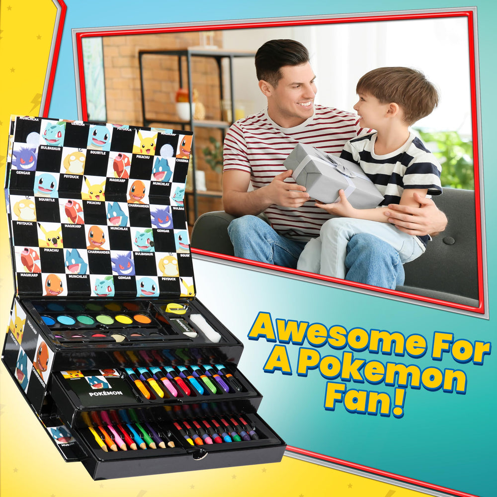 Travel-friendly Pokémon art kit sparks creativity on the go.