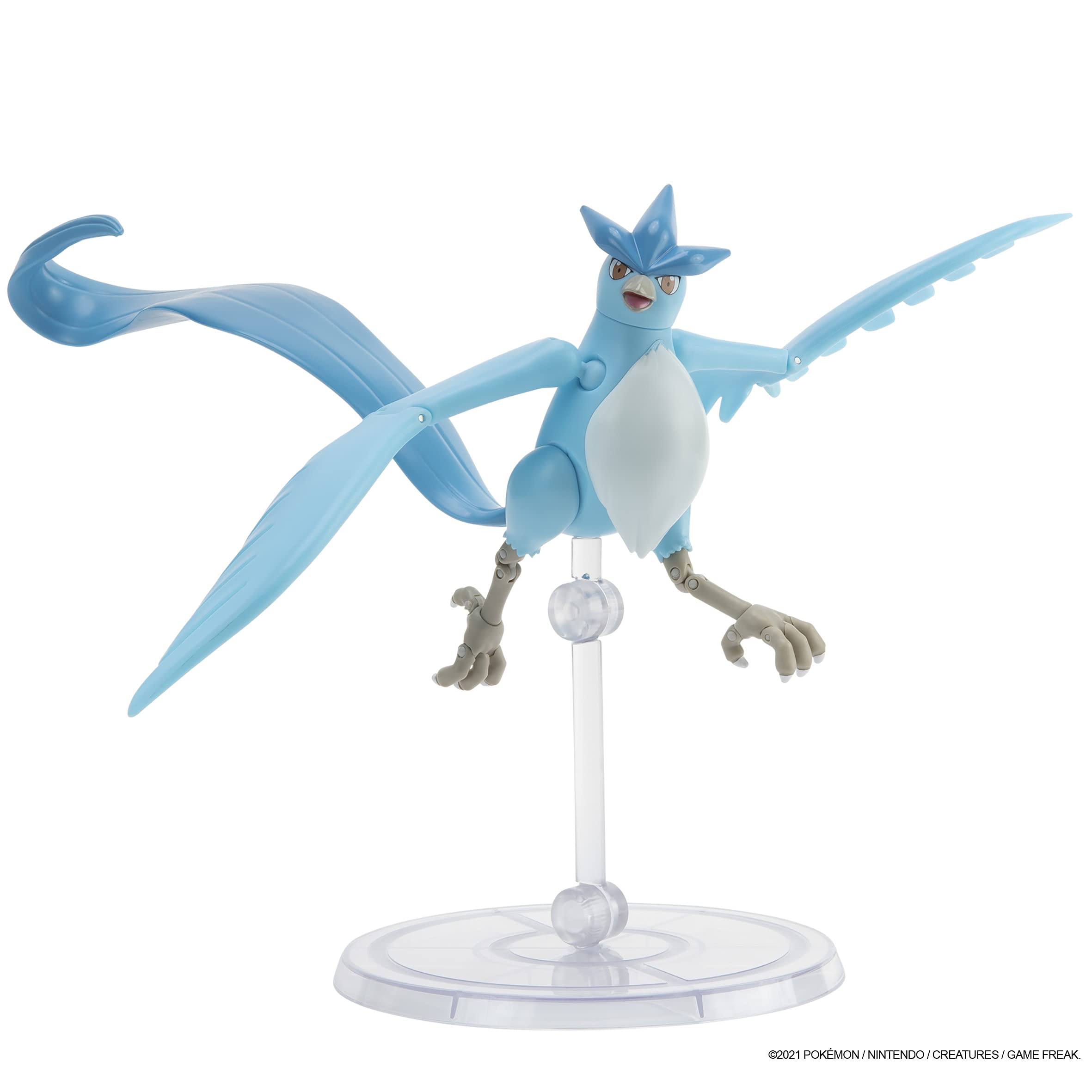 Pokemon Articuno official Jazwares product guarantees authentic styling.