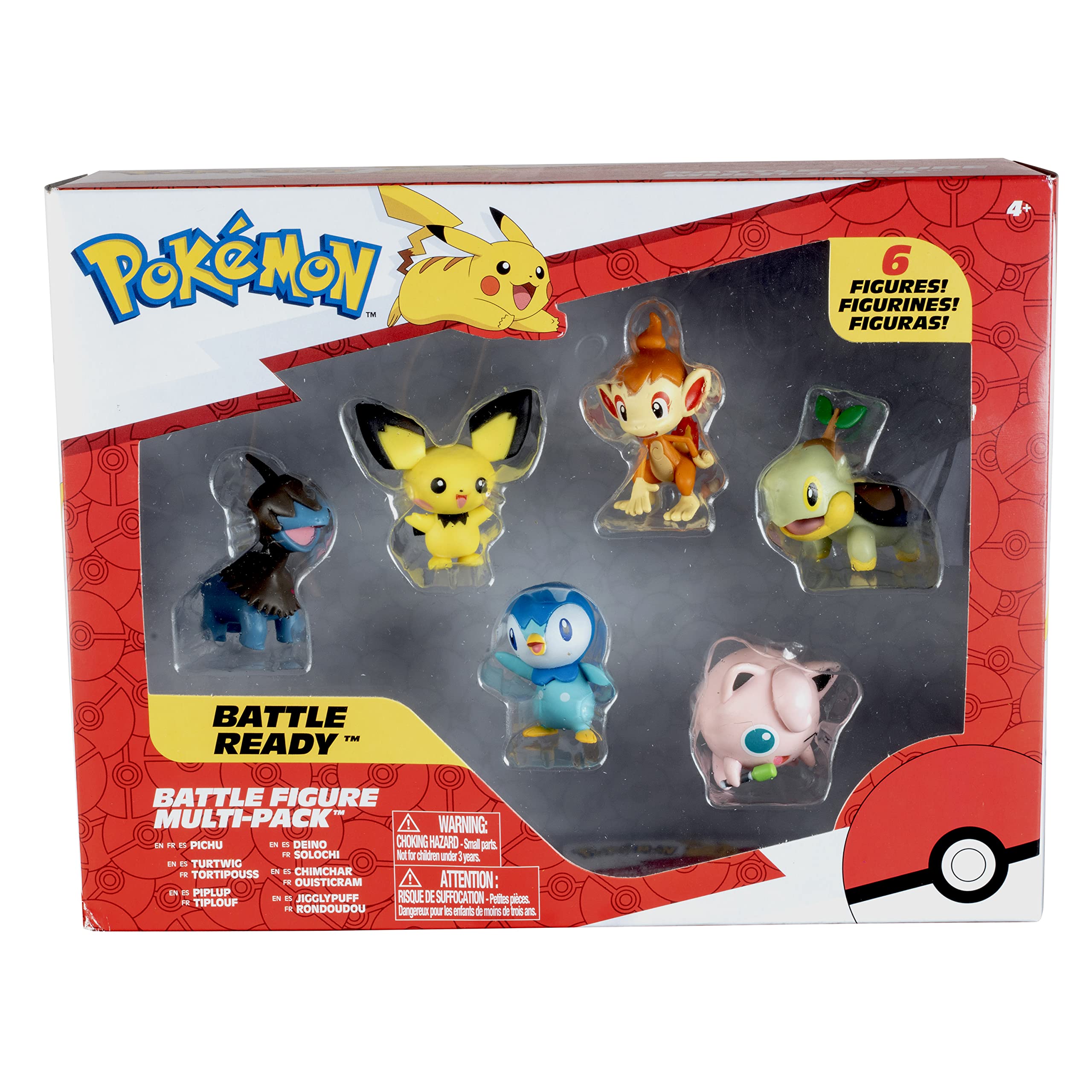Pokemon Battle Figure Set packaging image showing the six-piece collection