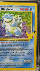 Pokémon Blastoise Celebrations Classic card label displays branding for collectors.