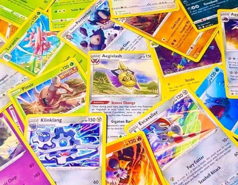 Pokemon cards front collection view highlighting rare high-HP options.
