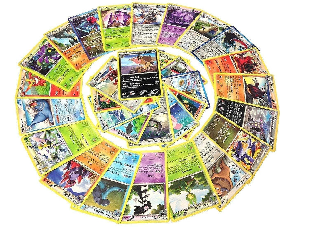 Pokemon cards pack shot showing a 25-card no-duplicates collection for easy planning.