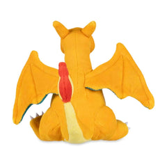 Pokémon Center Charizard Sitting Cuties Plush close-up, soft materials for gentle play.