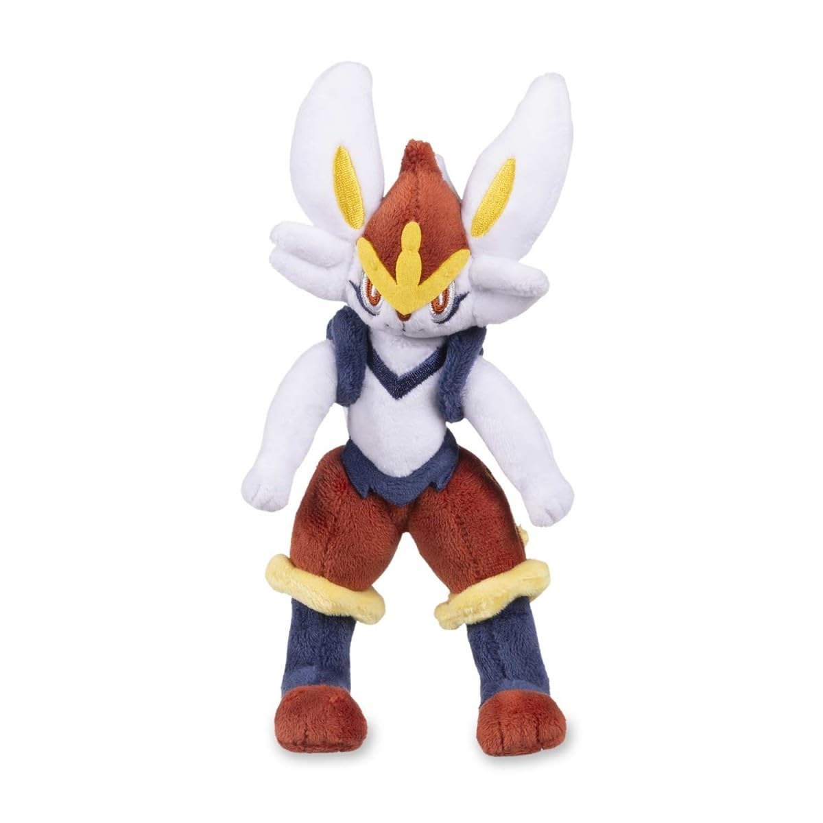 Cinderace plush in an action pose for battle scene display