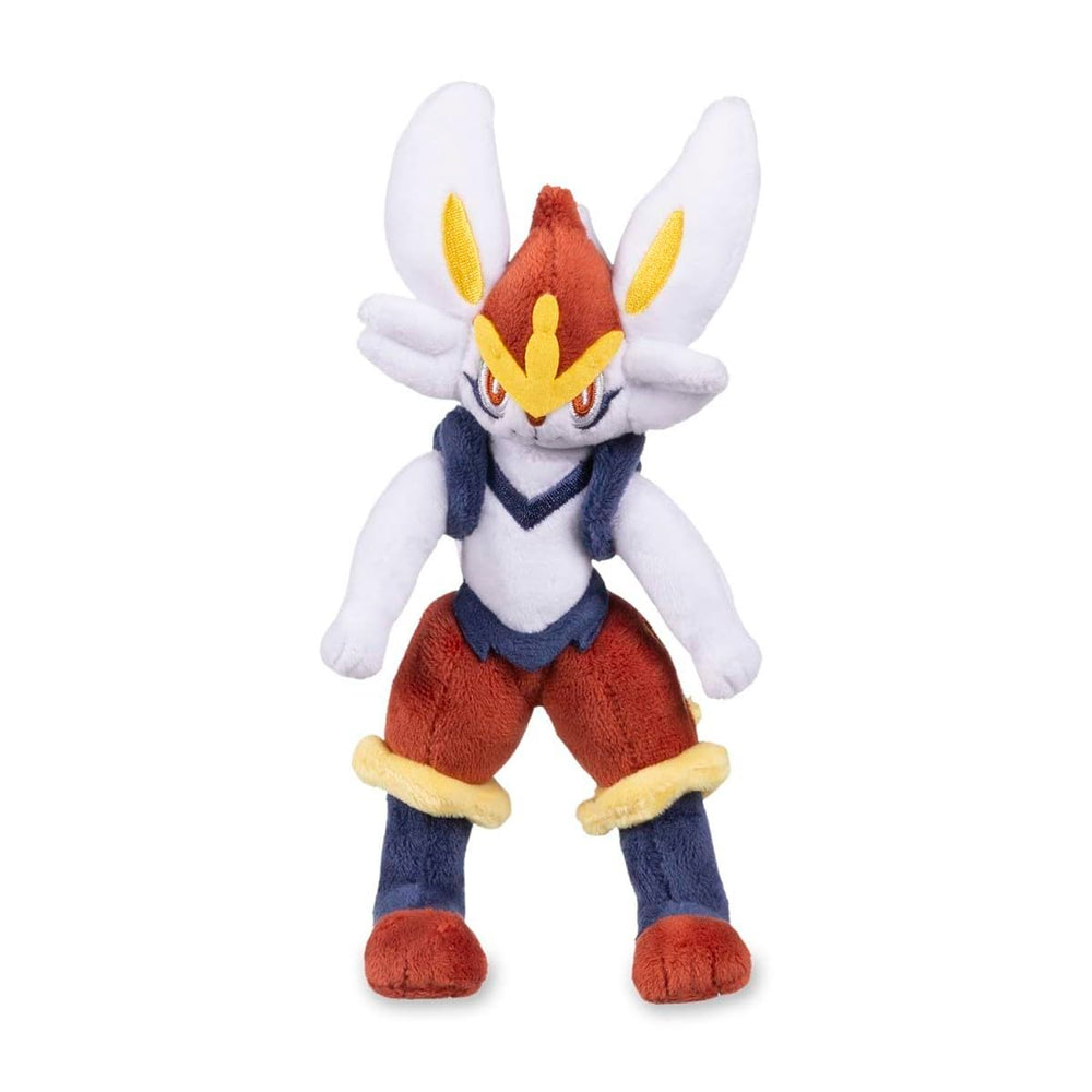 Cinderace plush in an action pose for battle scene display