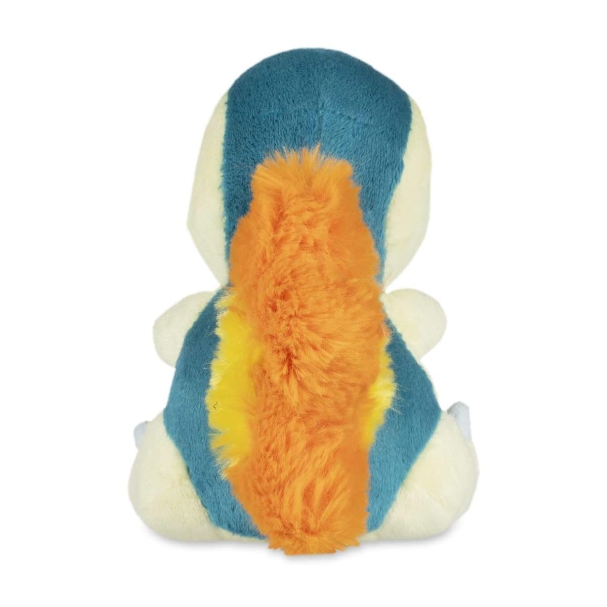 Pokémon Center Cyndaquil Sitting Cuties Plush close-up, soft fabric and microbead fill.