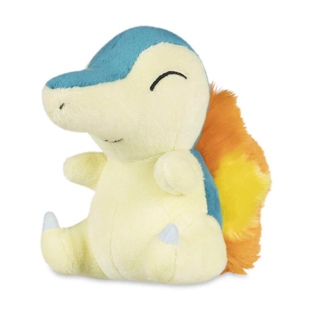Pokémon Center Cyndaquil Sitting Cuties Plush full view, weighted to sit upright.