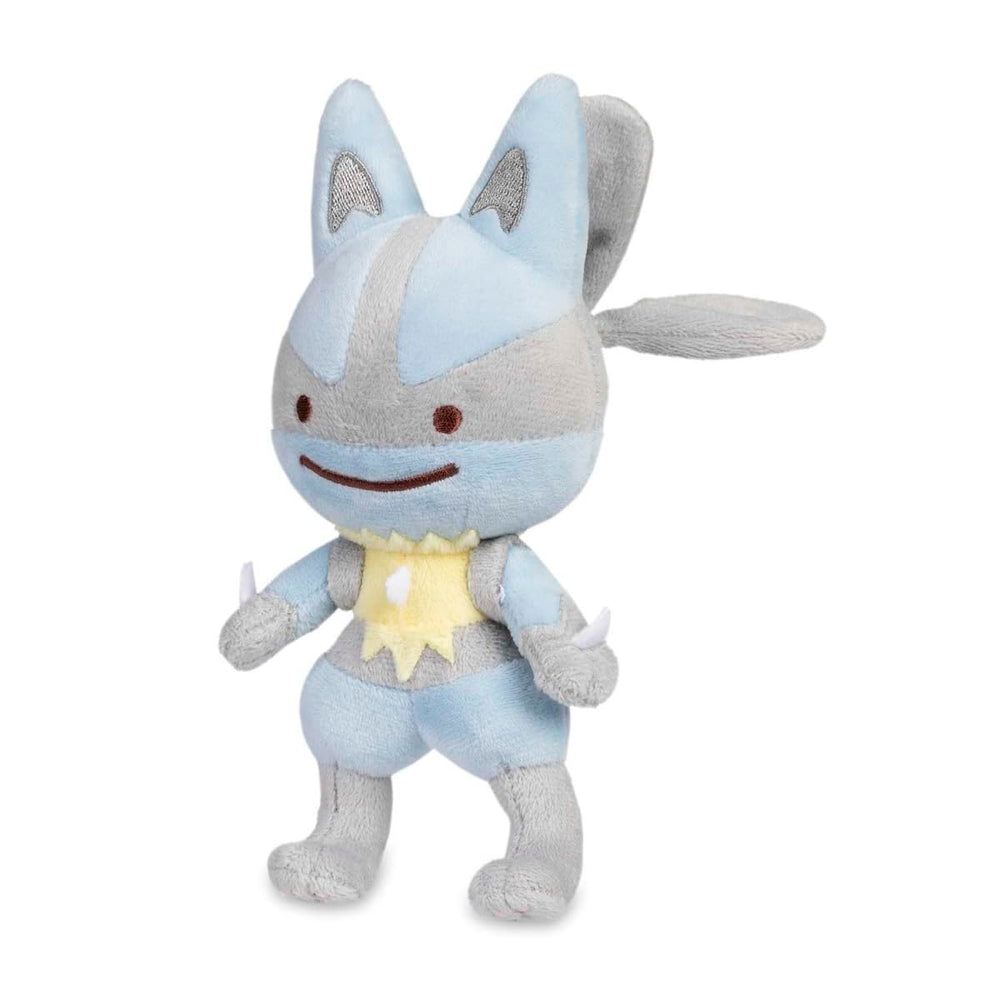 Pokémon Center Ditto As Lucario Plush with soft fabric, ideal for cuddling and display