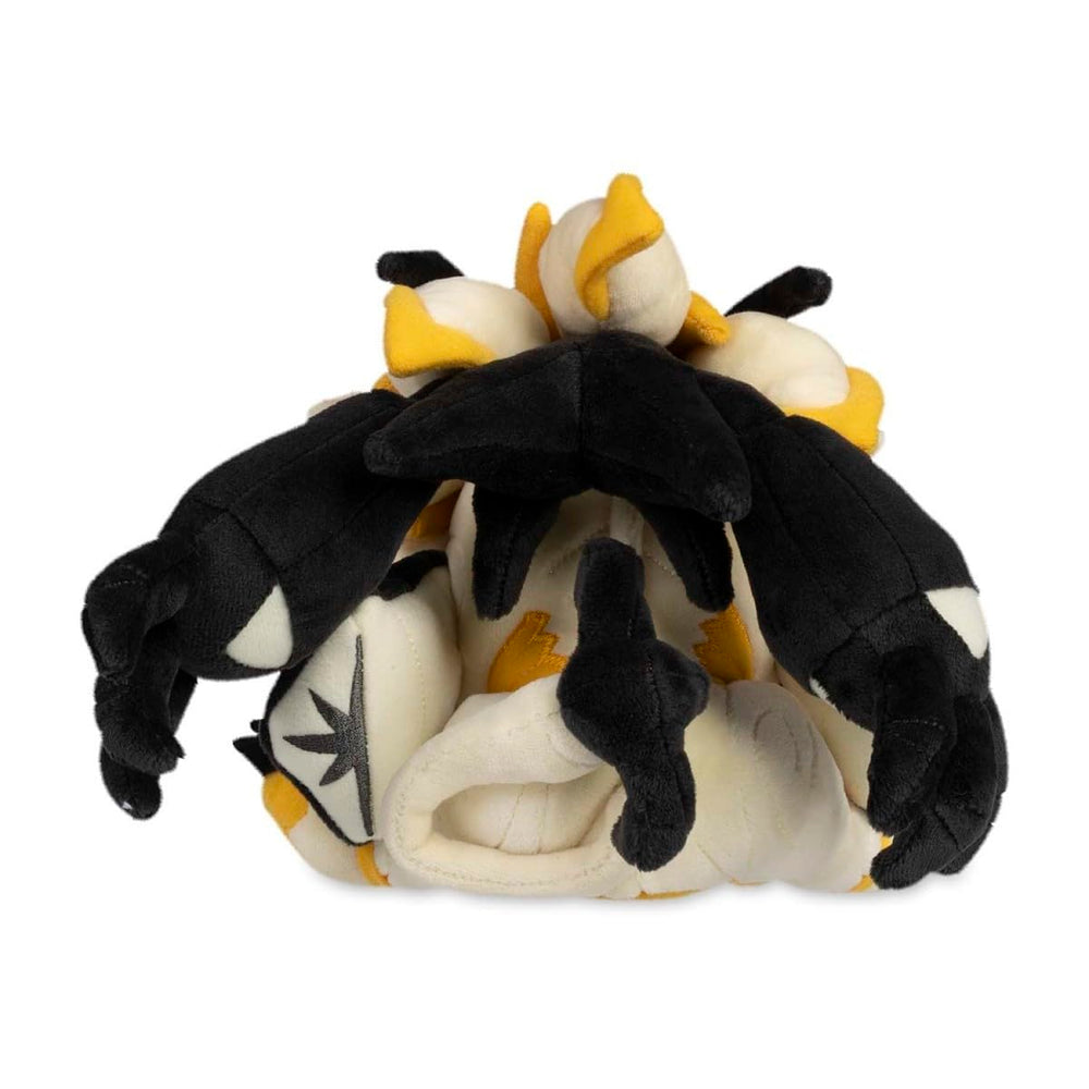 Pokémon Center Dusk Mane Necrozma plush on desk, lightweight display piece.
