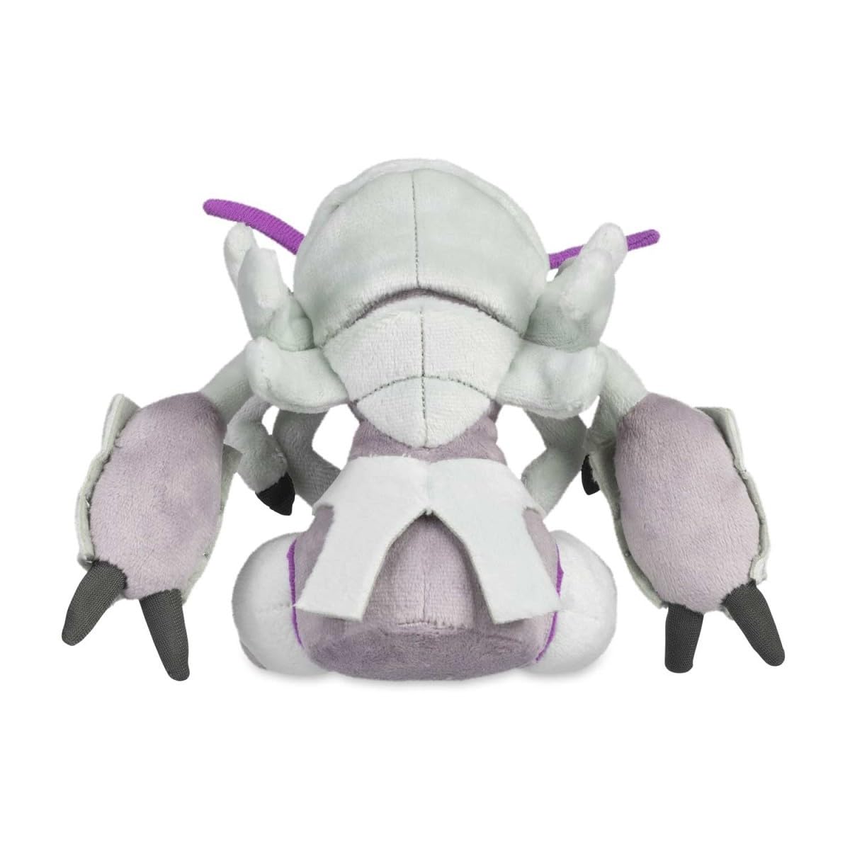 Pokemon Center Golisopod Sitting Cuties Plush detail shot, soft fabric texture