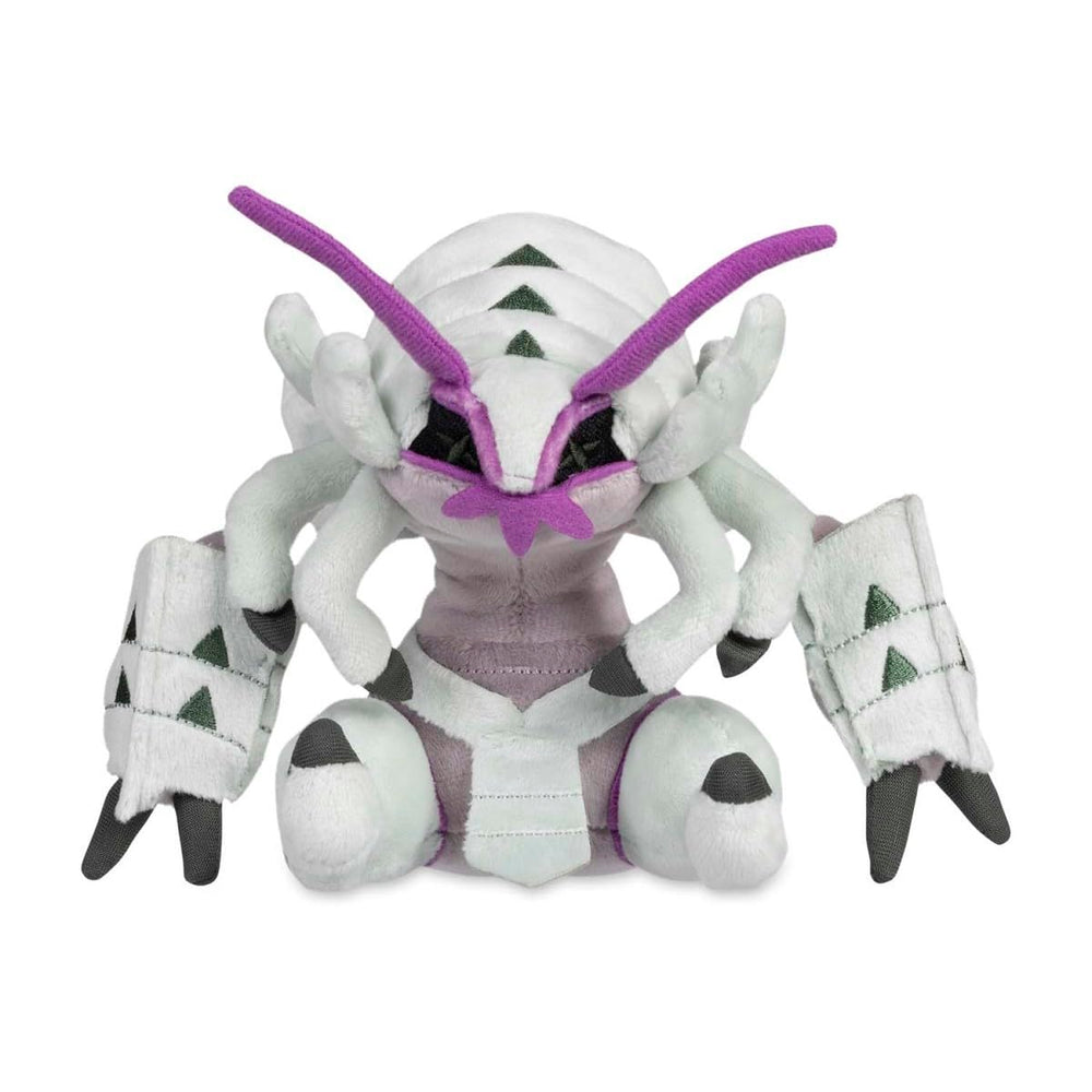 Pokemon Center Golisopod Sitting Cuties Plush side view, ideal for shelf decor