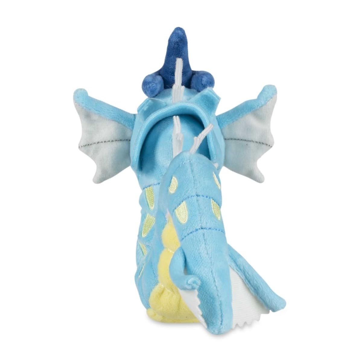 Pokémon Center Gyarados Plush close-up highlights textures for tactile appeal.
