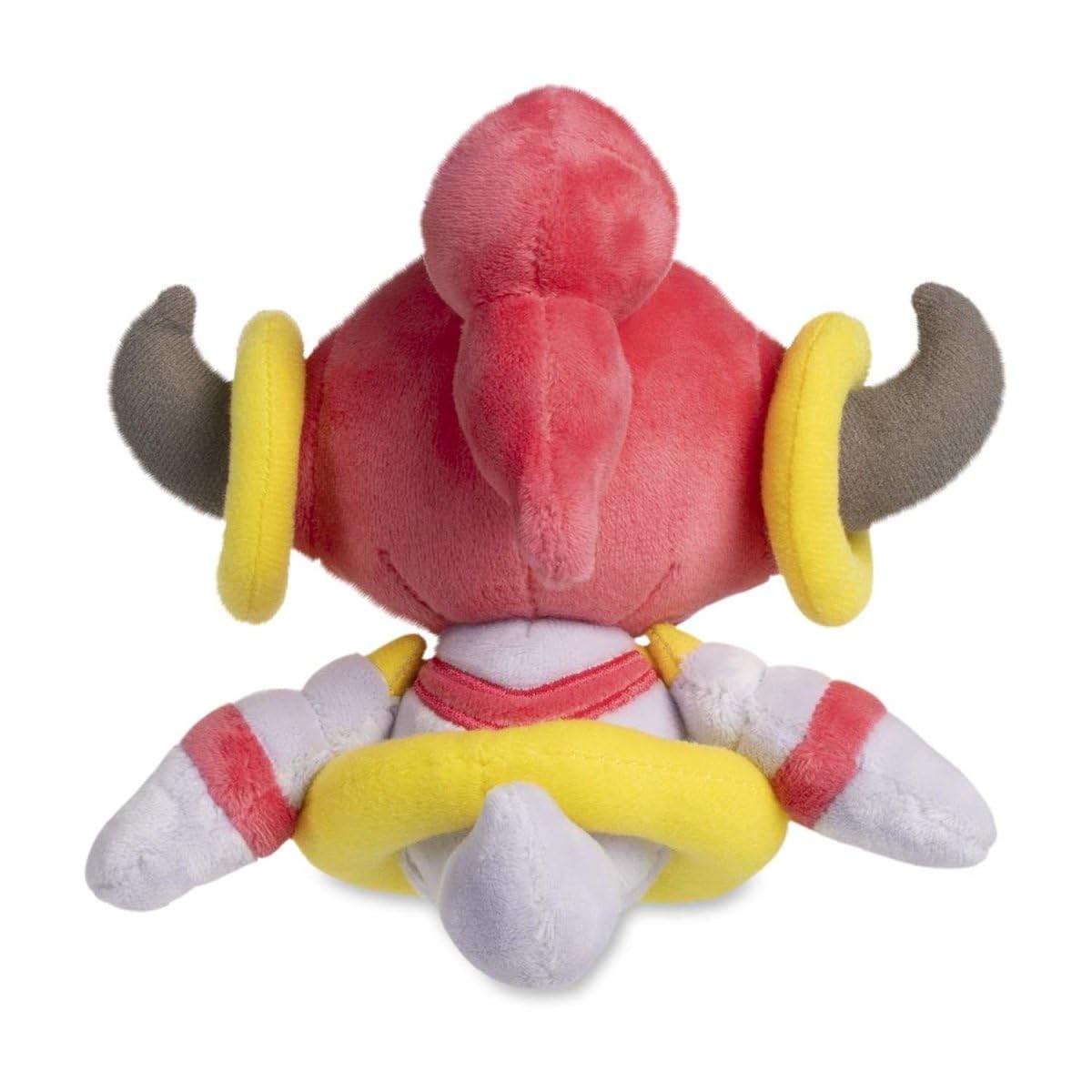 Pokémon Center Hoopa Confined Sitting Cuties Plush displayed on shelf for display