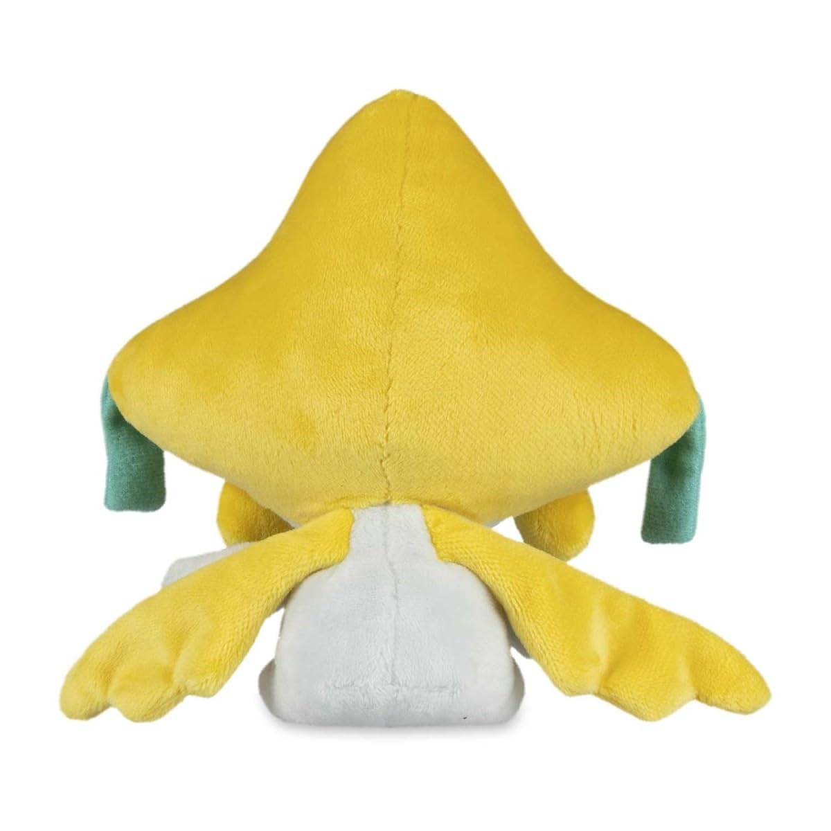 Pokémon Center Jirachi Sitting Cuties plush, surface wash only care instructions.