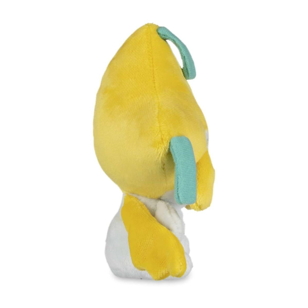 Pokémon Center Jirachi Sitting Cuties plush dimensions are 5.3 by 6.5 inches.