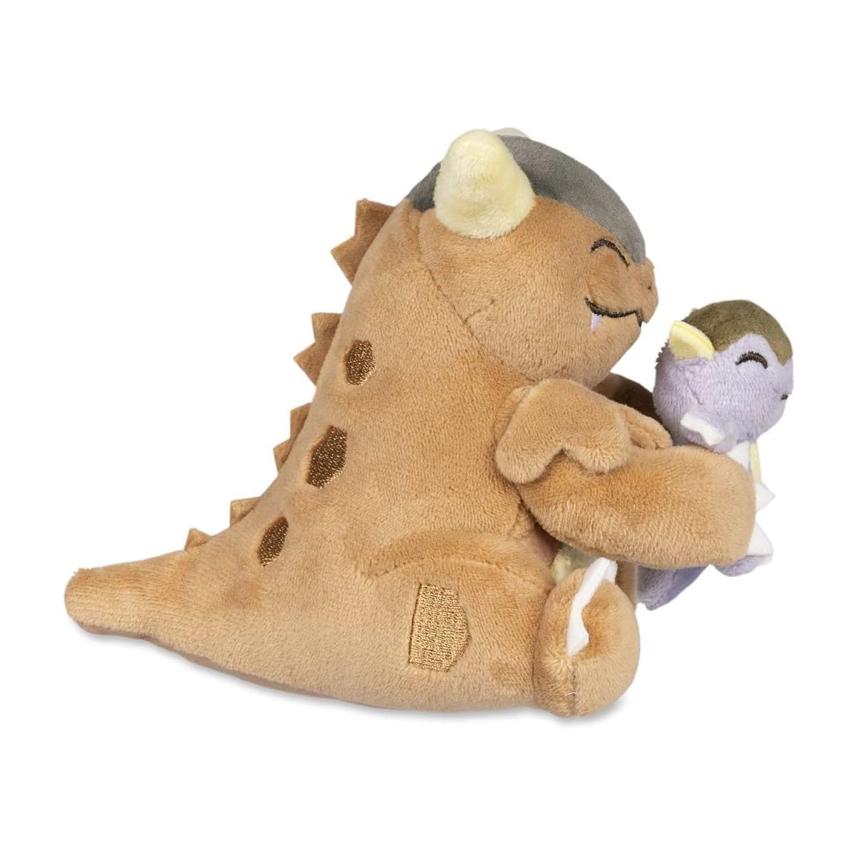 Embroidered Kangaskhan plush details highlighting charm and durability.