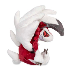 Lycanroc Midnight Form plush weighted with microbeads enabling stable tabletop posing