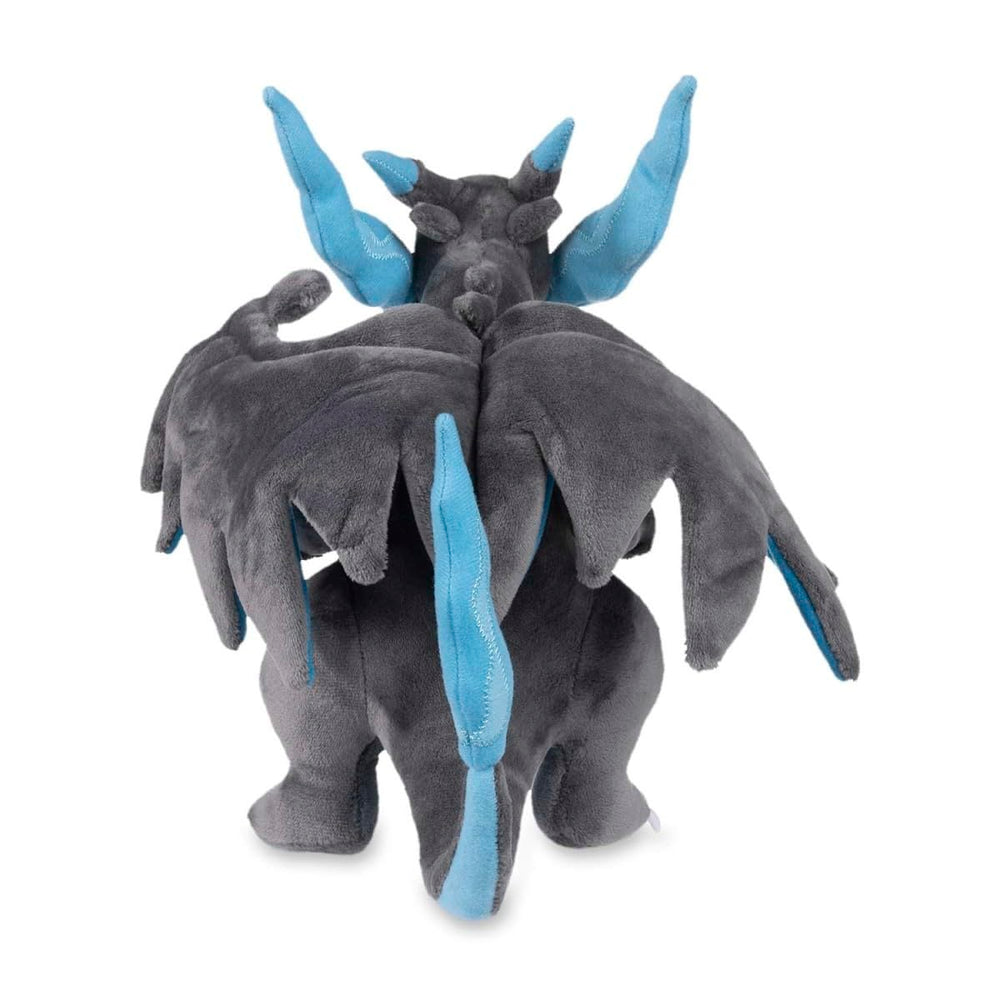 Pokémon Center Mega Charizard X plush detail wings, eye-catching features for fans.
