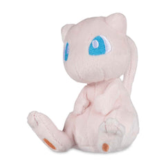 Pokemon Center Mew Sitting Cuties Plush front view showing upright pose and charm