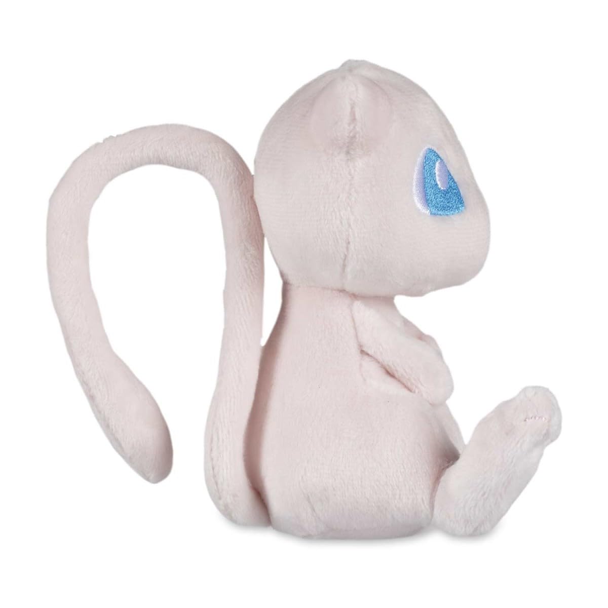 Pokemon Center Mew Sitting Cuties Plush with weighted beads helping it sit upright