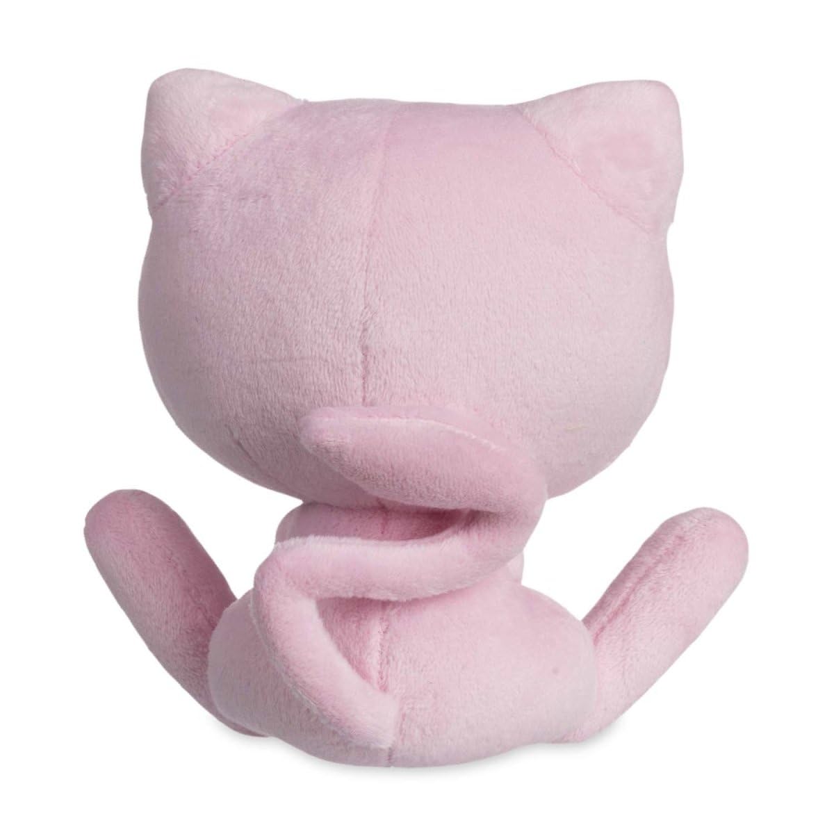Pokemon Center Mew Soda Pop Plush care instructions shot highlights surface wash guidance for easy cleaning.