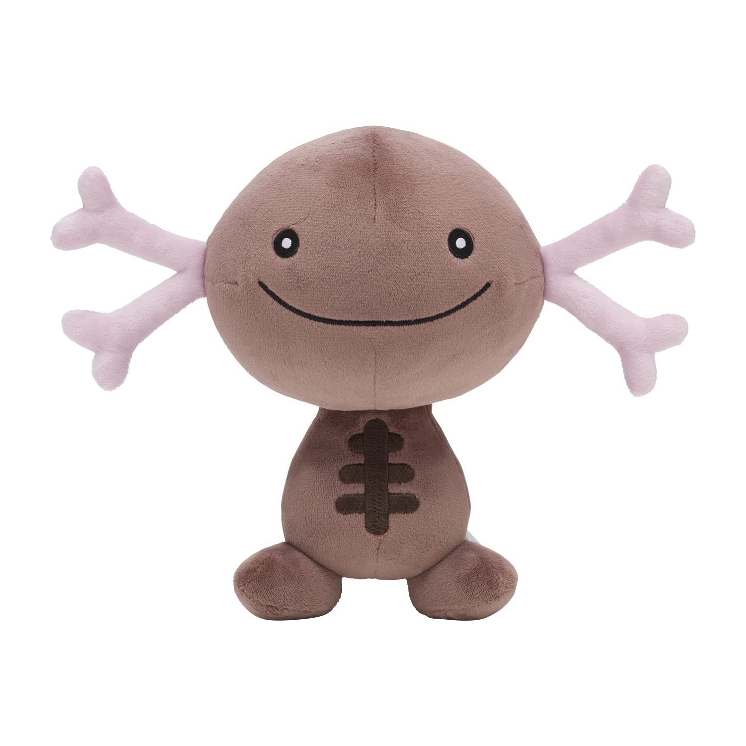 Pokémon Center 8-inch Paldea Wooper plush cuddling pose, ideal for display and hugs