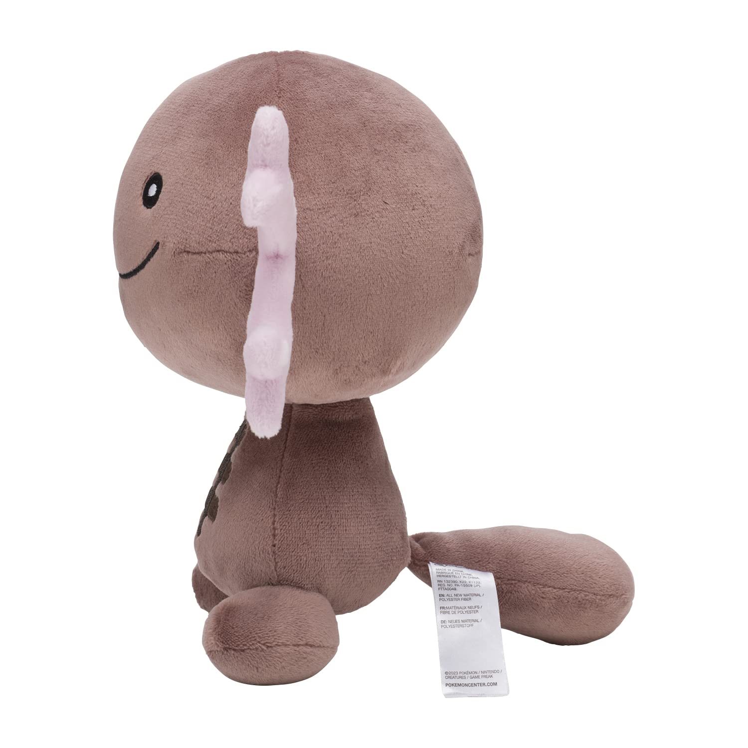 Pokémon Center Paldea Wooper plush with soft fabric and durable stitching