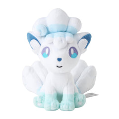 Pokémon Center A037 Plush Fit Vulpix Alola Form, front view, ideal for display