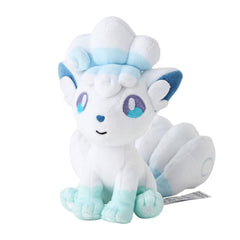 Pokémon Center A037 Plush Fit Vulpix Alola Form, side view, perfect on shelves