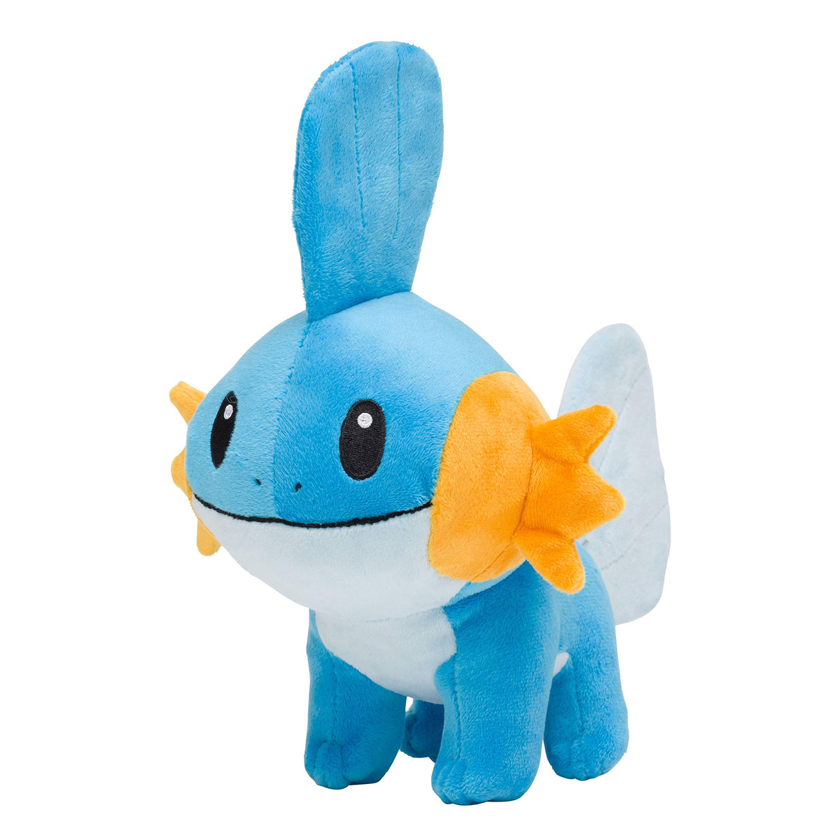 Pokemon Center Mudkip plush body, soft cuddle buddy for collectors and fans.