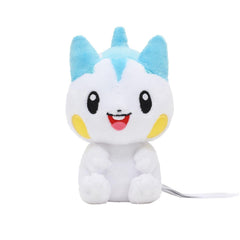 Close-up view of Pokémon Center Pachirisu plush highlighting soft fur and charm.