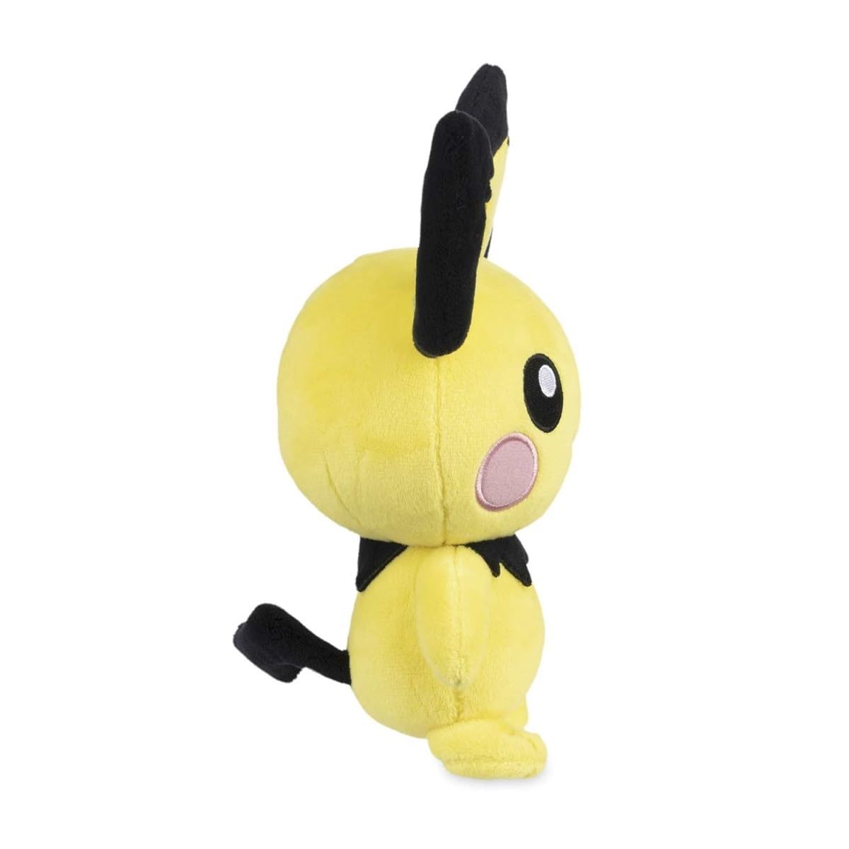 Pokémon Center Pichu Plush embroidery on rosy cheeks enhances charm