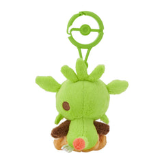 Pokemon Center Chespin plush size reference shows dimensions for travel planning.