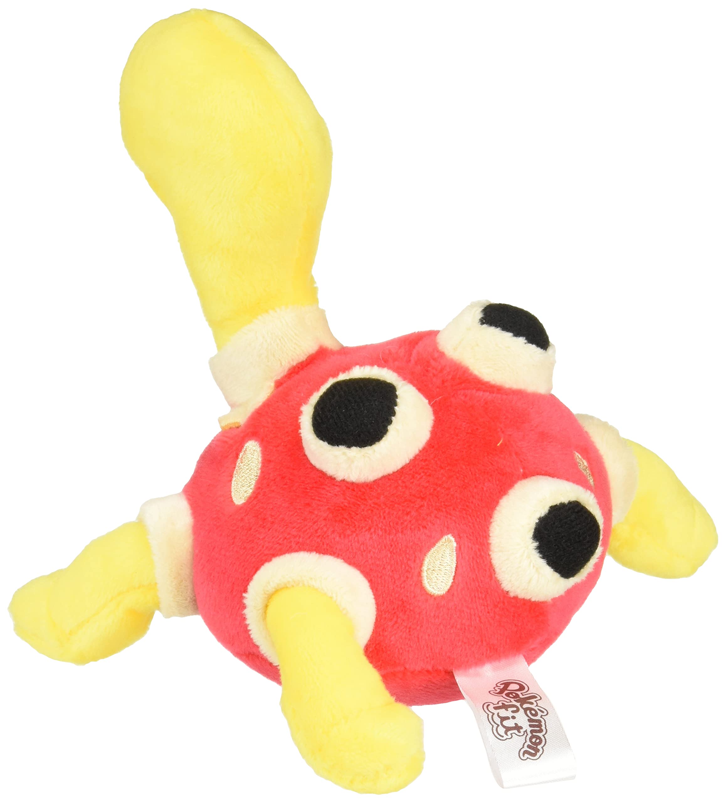 Pokémon Center Plush Fit Shuckle side view, perfect display on shelves.